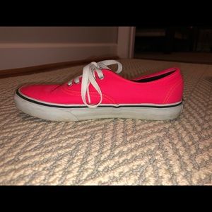 Bright pink vans